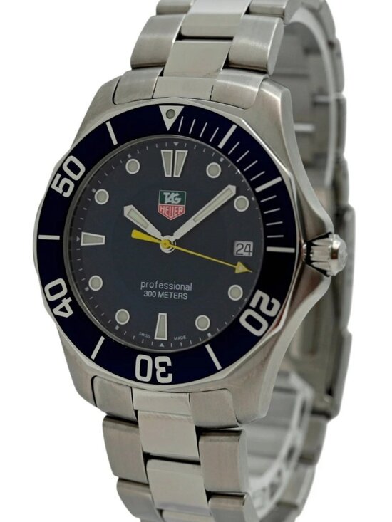 Men\'s 39mm Tag Heuer Aquaracer 300M Blue Dial Swiss Made SS Watch! Ref: WAB1112! main image 4